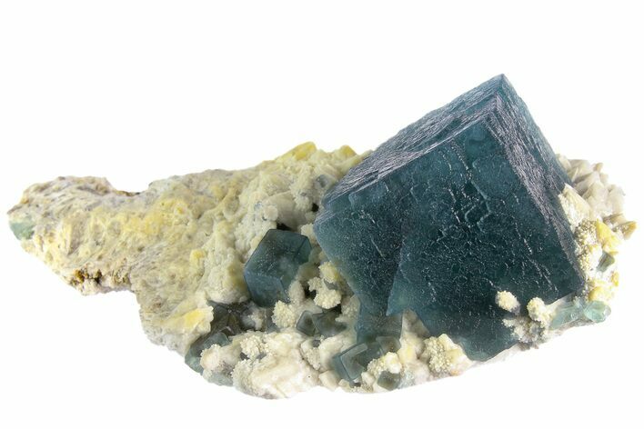 Seafoam-Green, Cubic Fluorite (Large Crystals) - Huanggang Mine #182642